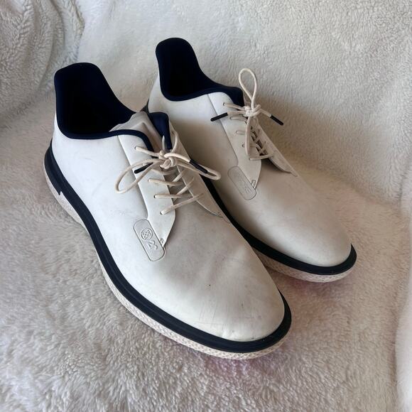 G/FORE Gallivan2r Men’s Golf Shoes White Navy 11.5 Lightweight Spikeless Comfort - Picture 1 of 8